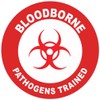 Bloodborne Pathogens Trained 2 Hard Hat Labels Helmet Vinyl Stickers