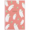 Lab Clip 2503HPB-PK Notebook, Starts March 2025, A6, Monthly Polar