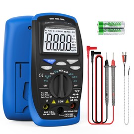 SURLABA Smart Digital Multimeter, XF-41B Spannung Amperemeter AC DC 600V, NCV Multi Tester mit Volt Amp Ohm Kontinuität Kapazität Widerstand Temperatur Frequenz Diode Test