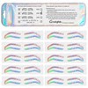 Airbrush Brows Shaping Guides Stickers, Rainbrow Eyebrow Tint Tape Stencils