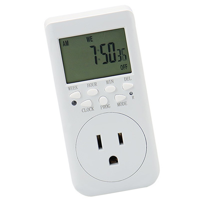 Timer Outlet Electric 24 Hour Indoor Plug in Outlet Timer