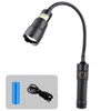 LED Rechargeable Work Light, 1000 lumens with Gooseneck, Flashlight with