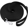 AMAGOOD Dog/Puppy Obedience Recall Training Agility Lead-15 ft 20 ft 30 ft 50 ft Long Leash-for Dog Training,Tie Out,Play,Safety,Camping (20Feet x 1Inch, Black)