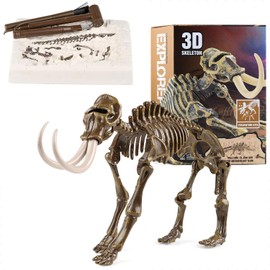 Kids Archeology Dinosaur Bones Digging Kit, Dinosaur Fossil Dig Kit for Kids Toys (Mammoth)