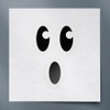Ghost Face (Black) (Set of 2) Premium Waterproof Vinyl Decal