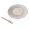 10PCS Thin Diamond Cutting Disc with Rod Round Grinding Sanding