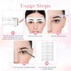 12 Pcs Reusable Eyebrow Stencils for Beginners, Eyebrow Stamp Brow