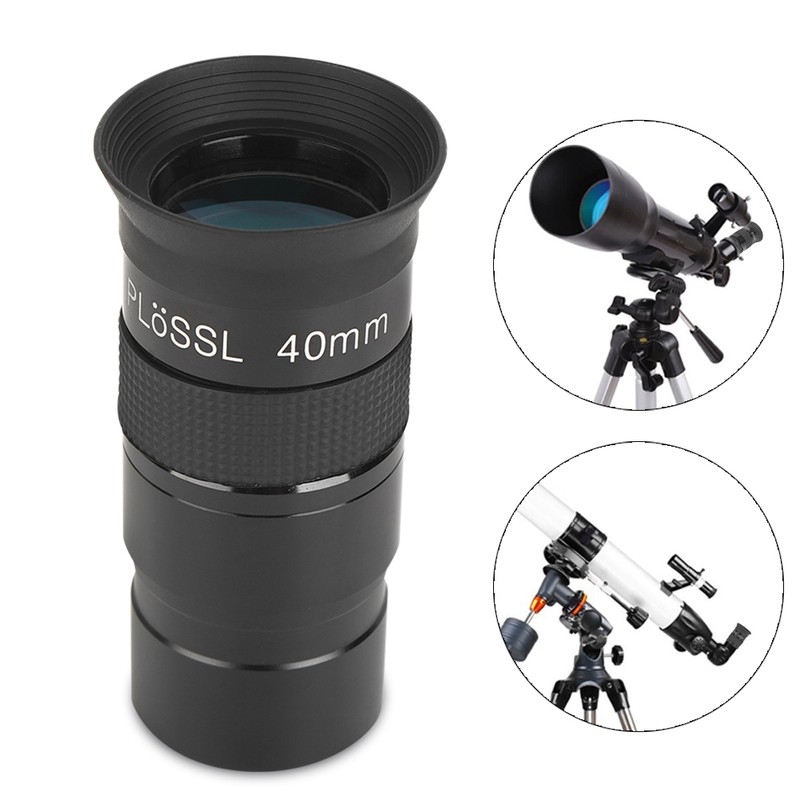 Black Metal 40mm 1.25inch Multilayer Wideband Coating Monocular Eyepiece for