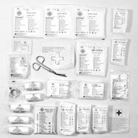 Sakura DIN First Aid Kit SS5418 - Zipped Bag, Comprehensive Kit Ideal for EU Travel - Meets EU Automotive Standards