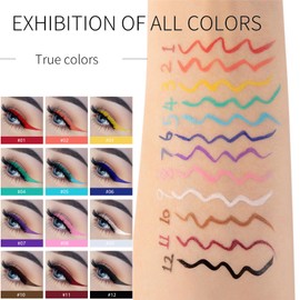Green Eyeliner, Waterproof Coloured Eyeliner Pencil, Long Lasting Green Liquid Eyeliner, Matte High Pigmented Quick Dry, Professional Liquid Eye Liner Christmas Eye Makeup for Women