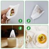 100 Pcs Reusable Tea Bags 9 x 7 cm Empty