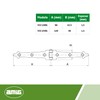 Amig - Cerniera a due lame nera Mod. 552 |