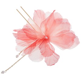 BIUDECO Chinese Flower Pearl Hairpin Vintage Style Hair Accessory for Women Elegant Hanfu Hairpin Multi-occasion