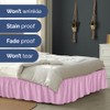 Wrap Around Dust Ruffle Bed Skirt – Light Pink -