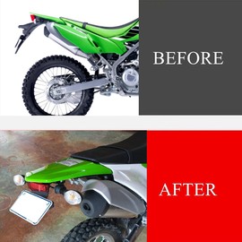 LED Brake Tail Light LED Indicator Turn Signal Blinker Tail Tidy License Plate Holder Fender Eliminator for KLX230 KLX230R KLX230SM KLX230SE KLX230S 2020-2024 (Smoke)