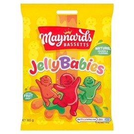 Maynards Bassetts Jelly Babies Sweets Bag 165g (Pack of 6)