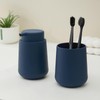 YAUKPH Matte Navy Blue Foaming Hand Soap Dispenser Plastic 11