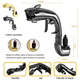 Pistola de Bebidas a Presion, Pistola de Shots de Cerveza Champagne,Pulverizador de Champaña Ajustable, Botella de Cerveza Eyector de Alimentación para Fiesta, Clubes, Pub, Cumpleaños, Navidad
