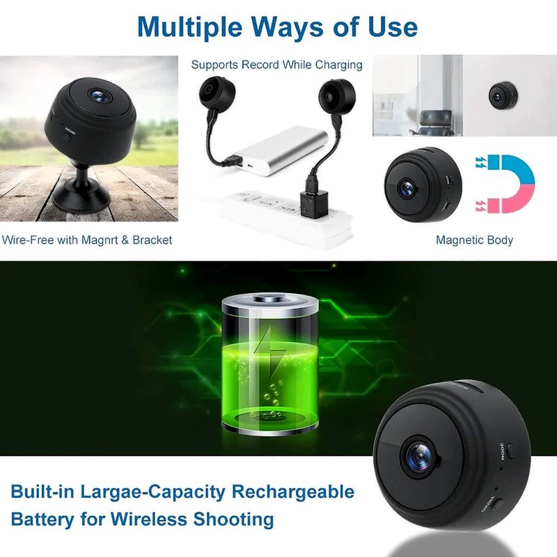 WiFi Camera,Mini Camera Home Surveillance Camera Video Call Motion Detection