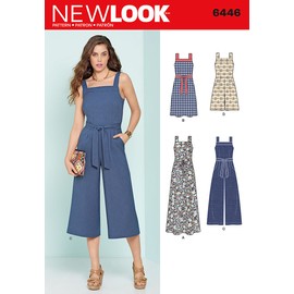New Look Patterns Misses' Jumpsuits and Dresses A (6-8-10-12-14-16-18) 6446