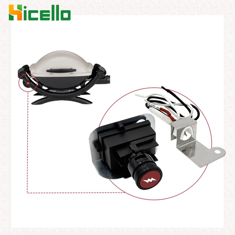 Hicello Gas Igniter Kit Push Button Ignition 63788 Replacement for