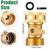 JaGely 10 Pack Brass Garden Hose Shut Off Valve 3/4''