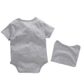 StylesILove Baby Toddler Boy Totoro Short Sleeve Romper with Hat 2-PC Set (80/6-12 Months)