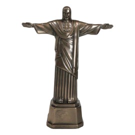 Ebros Gift Inspirational Christian Catholic Accent Christ The Redeemer Statue of Jesus Brazil Corocovado Mountain Landmark Figurine Reproduction 11.5" H
