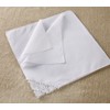 White Bridal Wedding Handkerchief, Crochet Lace,Cotton (6 pieces)