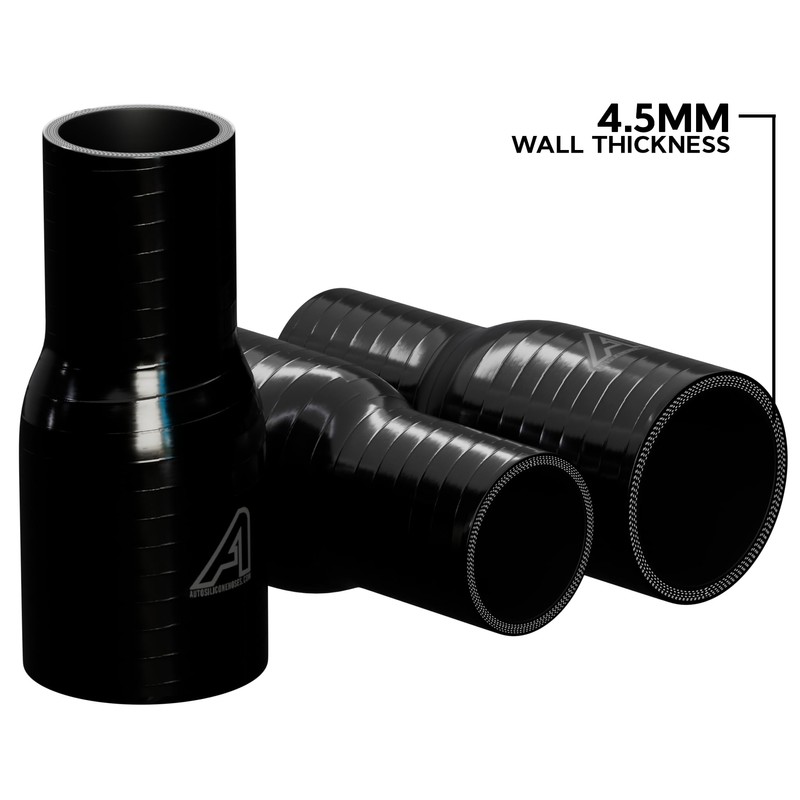 19mm (0.7") to 16mm (0.6") Straight Reducer Hose Coupler Intercooler