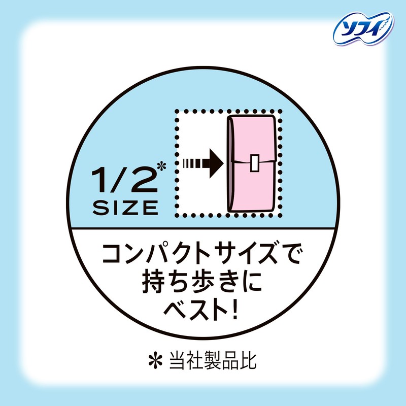Center-in Compact Slim Fluffy Type for Many Days and Nights,