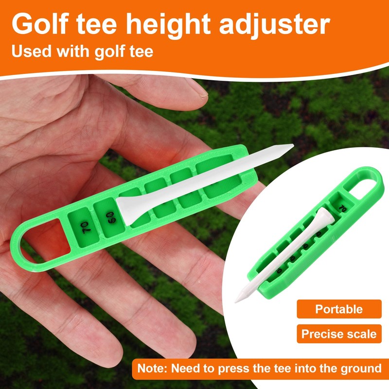 Lyreh Golf Tee Height Adjuster, 6 Settings Plastcic Precision Adjustments