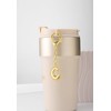 GAOKOXI Gold Bubble Initial Keychain Charm for Women Chunky Bag