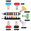 POOSR Pressure Washer Nozzle Tips Set with Nozzle Holder, 7