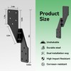 Black Hurricane Ties for Rafters,Hurricane Clips,Hurricane Brackets,Hurricane Straps for Shed,Rafter