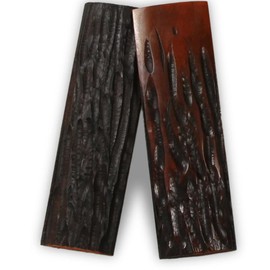 USA Knifemaker Supply Sambar Stag - Antler Horn Knife Handles Material Slabs Scales Handle Parts Grips for Knife Making Blanks Blades- Pair of Scales (Dyed)