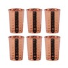 ANCIENTIMPEX Set of 6 Pure Copper Hammered Tumblers, 350ml Capacity