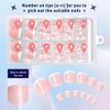 Tips Uñas Postizas para los Pies, 120 Uds Acrílicas Estilo