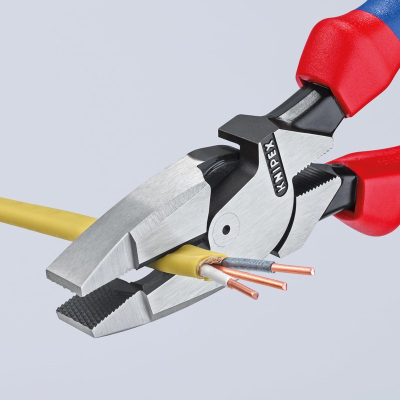 Knipex 09 02 240 9.5-Inch Ultra-High Leverage Lineman's Pliers, Red