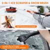 AstroAI 47.2" Ice Scraper and Extendable Snow Brush for Car