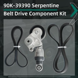 Riyhch 90K-39390 Serpentine Belt Drive Component Kit for Mazda 3/6/CX-3/CX-5/CX-9/MX-5 Miata,2012-2021,2.0L,2.3L,2.5L,OE K060380 6PK965 6K380 4060380 5060380 39390 49858 89710 999630 999630A