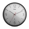 Mebus Modern Radio-Controlled Wall Clock, Precise Radio-Controlled Clock, Black/Grey, 30