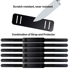 Epessa Hoverboard Seat Attachment Straps Set with Protectors, Anti-Wear Replacement Straps for Go Cart Hovercart, Durable Straps for Hover Boards Accessory Go Kart (6pcs Straps with Protectors)
