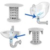 TubShroom and SinkShroom Drain Protectors Hair Catchers for Bathtubs and