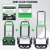 Heavy-Duty 330LB Capacity Hand Truck with Stair-Climbing Wheels & One-Touch