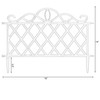 Plastic Garden Edging Border Fence, Flower Bed Barrier, Set of
