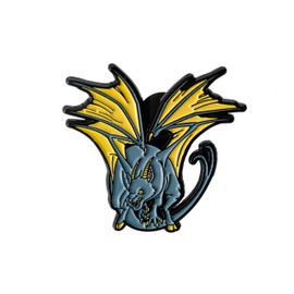 Jersey Devil Cryptid Pin | North American Monster Cryptozoology Legend