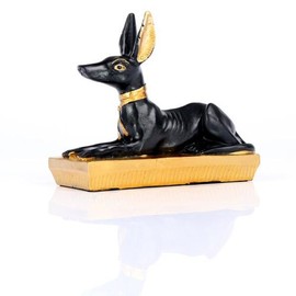 Puckator Black & Gold Anubis Recumbent - Home Living Room Decoration - Gifts For Men Women