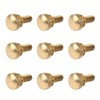 50Pcs Flat Knurled Thumb Screw Wring Round Head Pure Copper