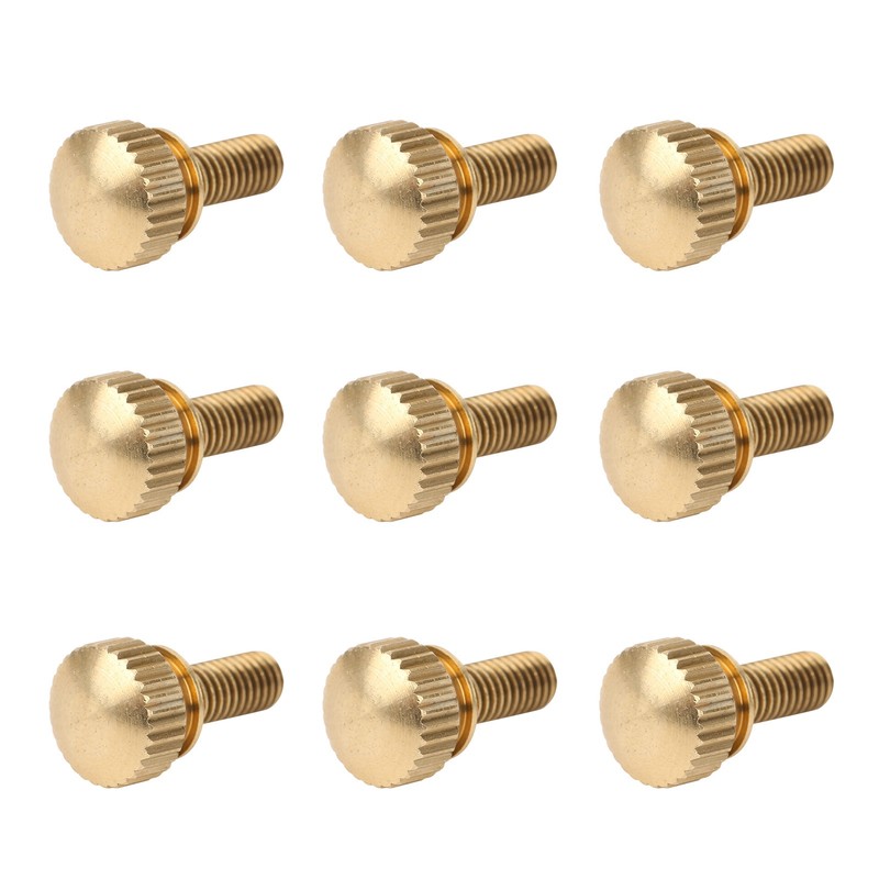 50Pcs Flat Knurled Thumb Screw Wring Round Head Pure Copper